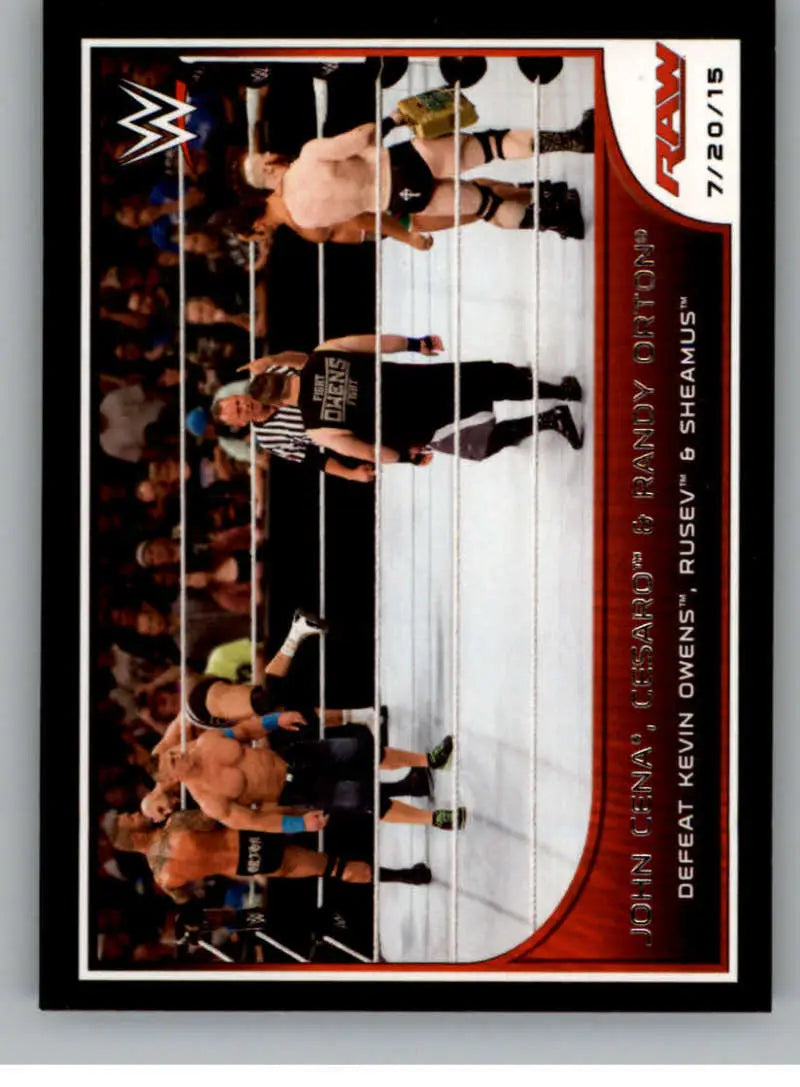 2016 Topps WWE Road to Wrestlemania #67 John Cena/Cesaro/Randy Orton NM- ID:6305