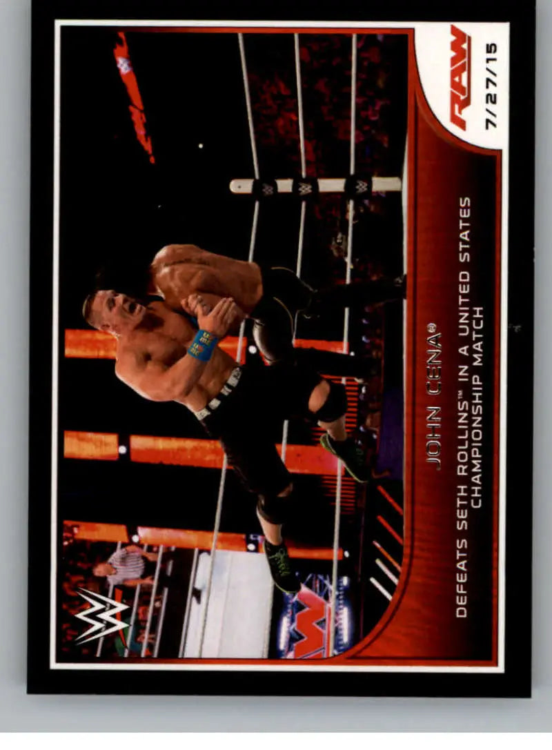 2016 Topps WWE Road to Wrestlemania #69 John Cena NM-MT Defeats Cesaro ID:6306