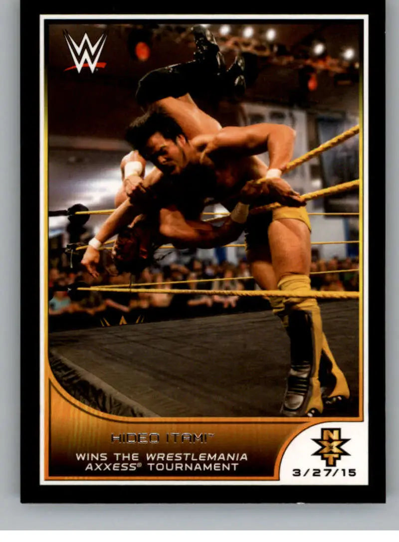 2016 Topps WWE Road to Wrestlemania #86 Hideo Itami NM-MT Wins the Wrest ID:6310