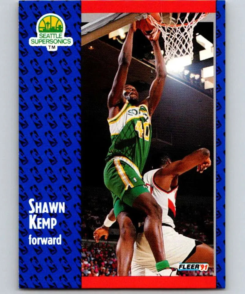 1991-92 Fleer #192 Shawn Kemp NM Near Mint ID:82490