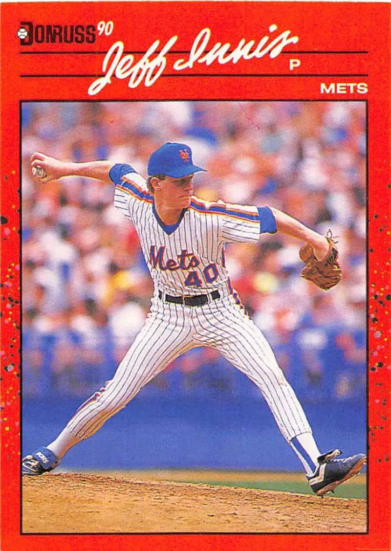 1990 Donruss #408 Jeff Innis NM-MT RC Rookie Mets ID:5050