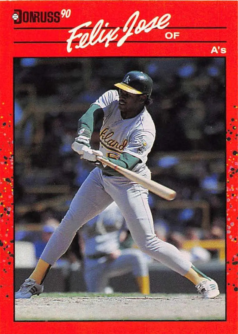 1990 Donruss #564 Felix Jose NM-MT Athletics ID:5152