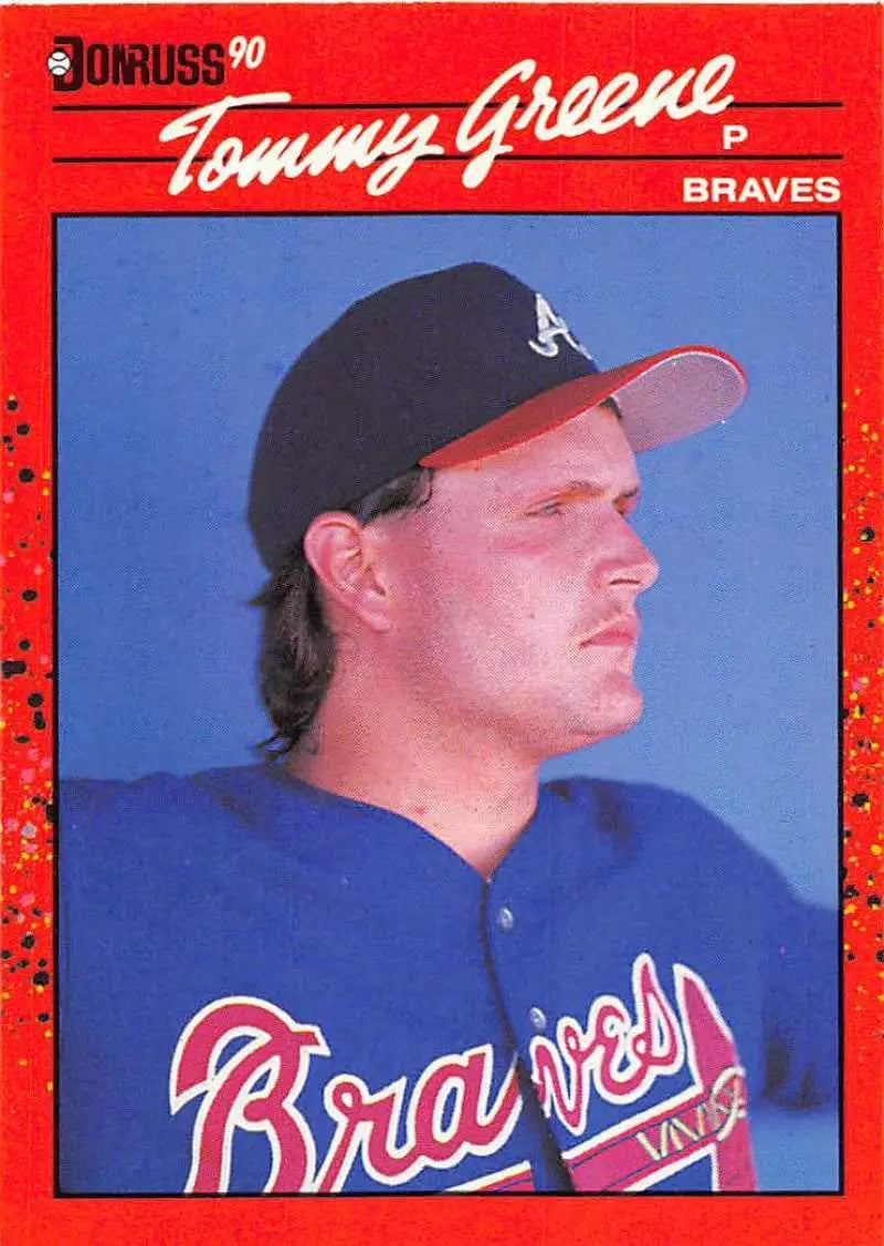 1990 Donruss #576 Tommy Greene NM-MT RC Rookie Braves ID:5163