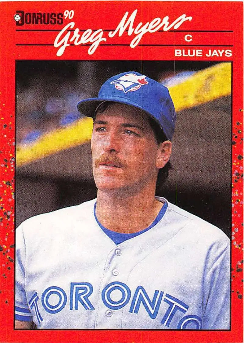 1990 Donruss #706 Greg Myers NM-MT Blue Jays ID:5253