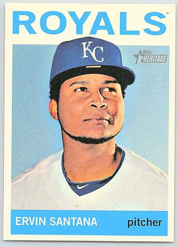 2013 Topps Heritage #176 Ervin Santana NM-MT Royals ID:73082