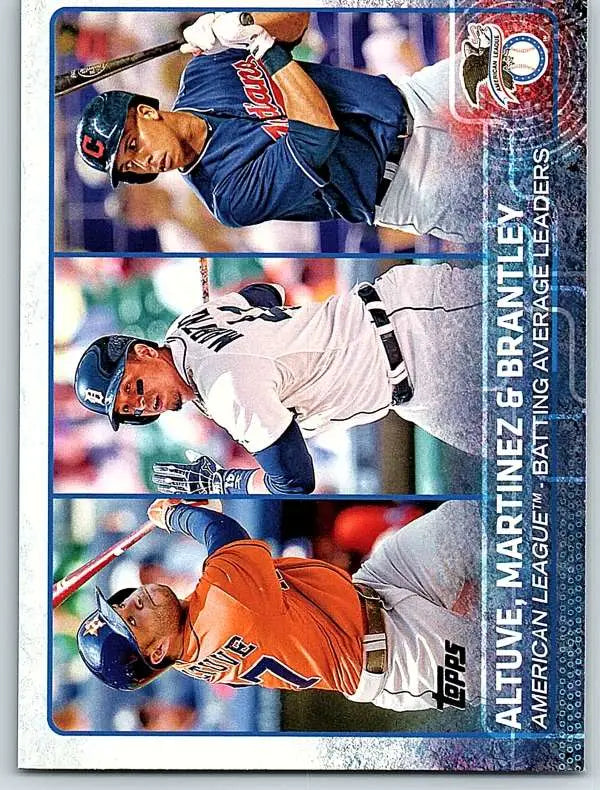 2015 Topps #2 Jose Altuve/Victor Martinez/Michael Brantley NM-MT League ID:12845