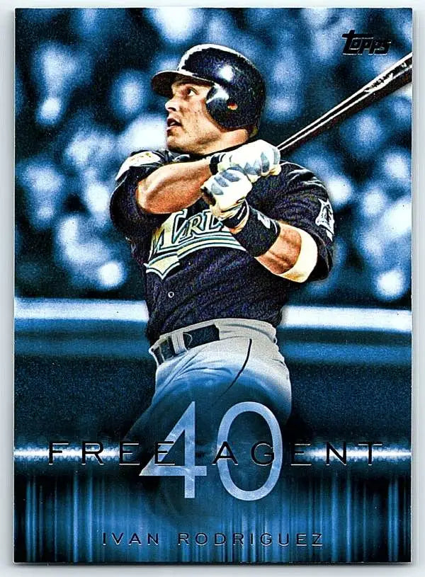 2015 Topps Free Agent 40 #F40-15 Ivan Rodriguez NM-MT Marlins