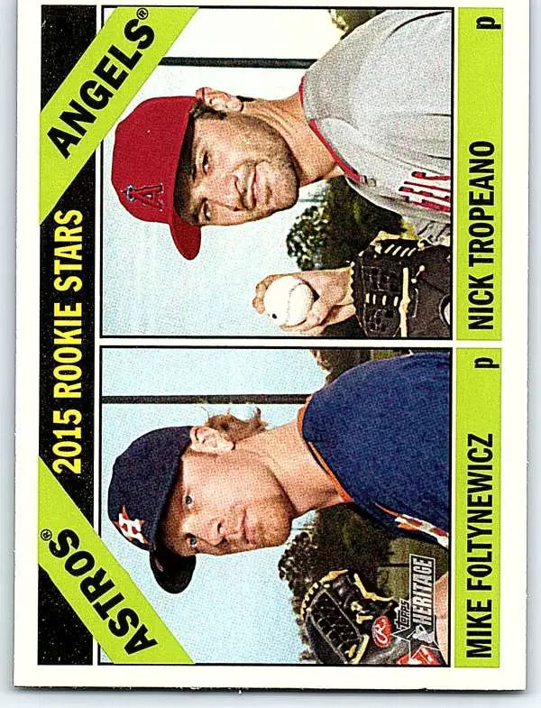 2015 Topps Heritage #244 Nick Tropeano/Mike Foltynewicz NM-MT RC Rookie ID:70917