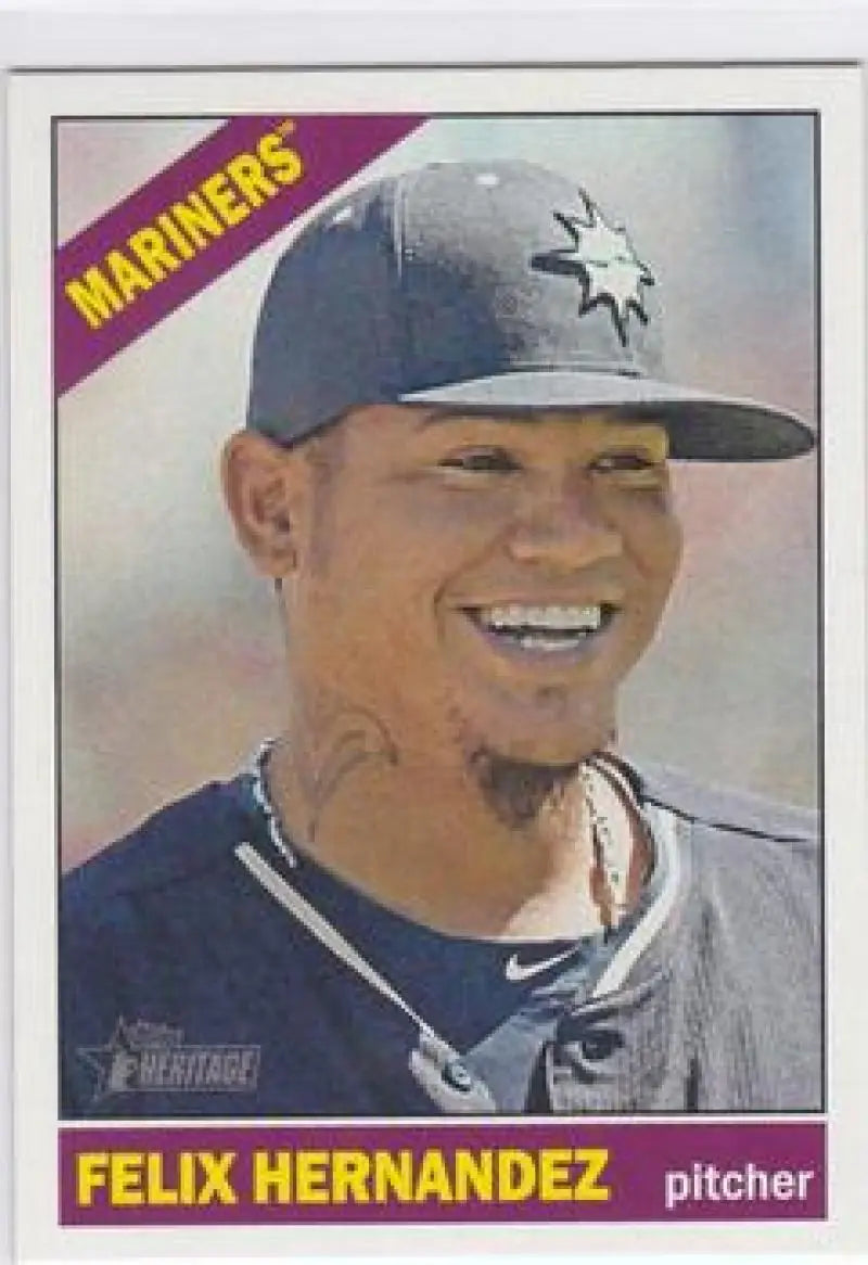 2015 Topps Heritage #462 Felix Hernandez NM-MT SP Mariners ID:4417