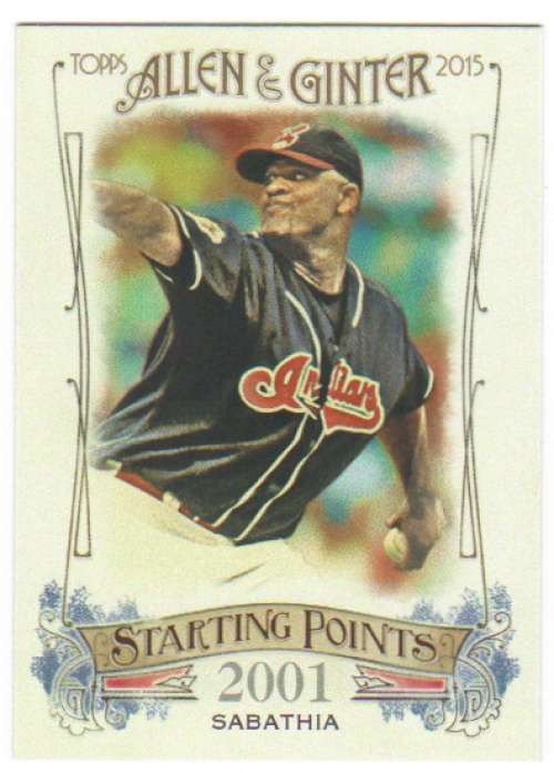 2015 Allen and Ginter Starting Points #SP-60 CC Sabathia NM-MT Indians ID:19292