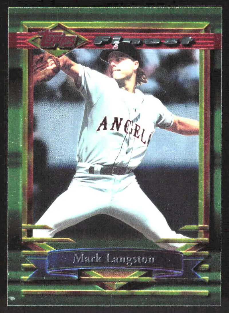 1994 Topps Finest #24 Mark Langston NM Near Mint Angels ID:82754