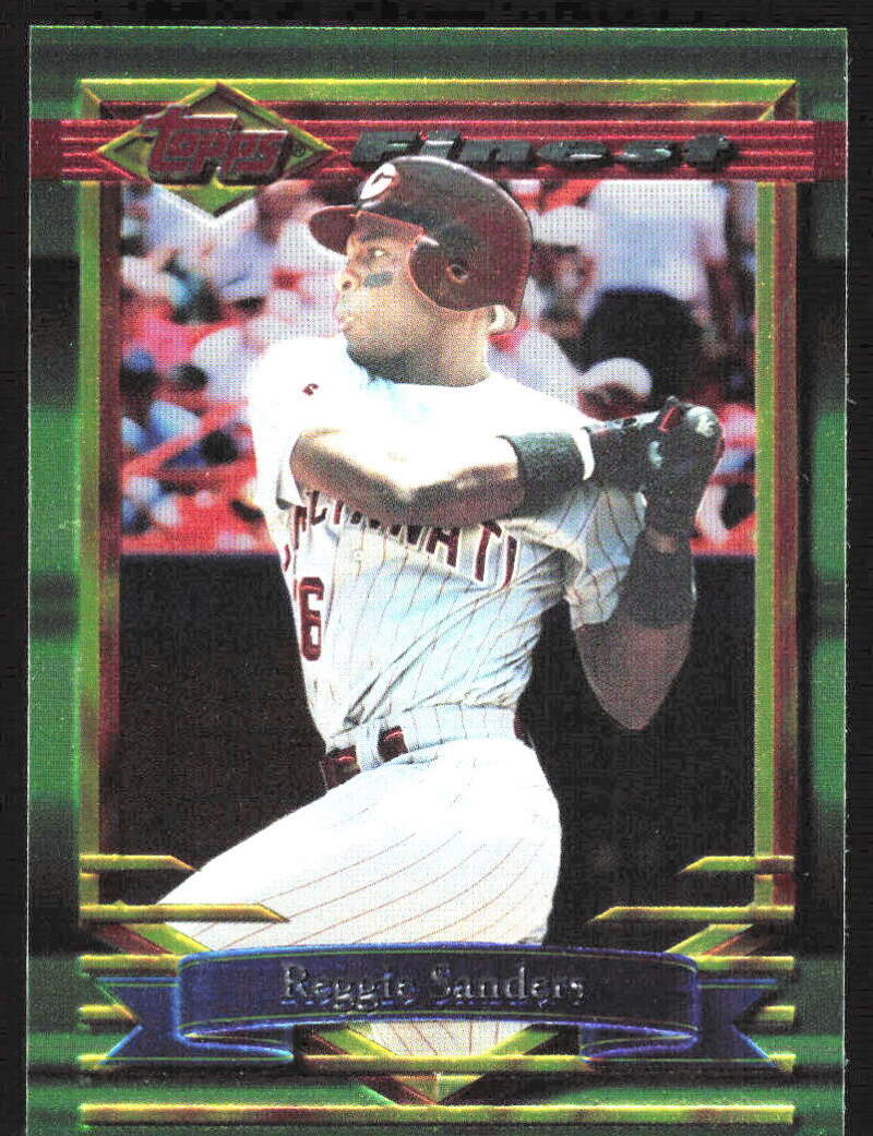 1994 Topps Finest #43 Reggie Sanders NM Near Mint Reds ID:82829