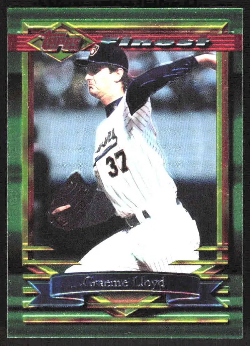 1994 Topps Finest #48 Graeme Lloyd NM Near Mint Brewers ID:82834