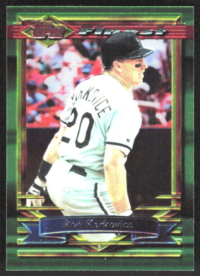 1994 Topps Finest #71 Ron Karkovice NM Near Mint White Sox ID:82842