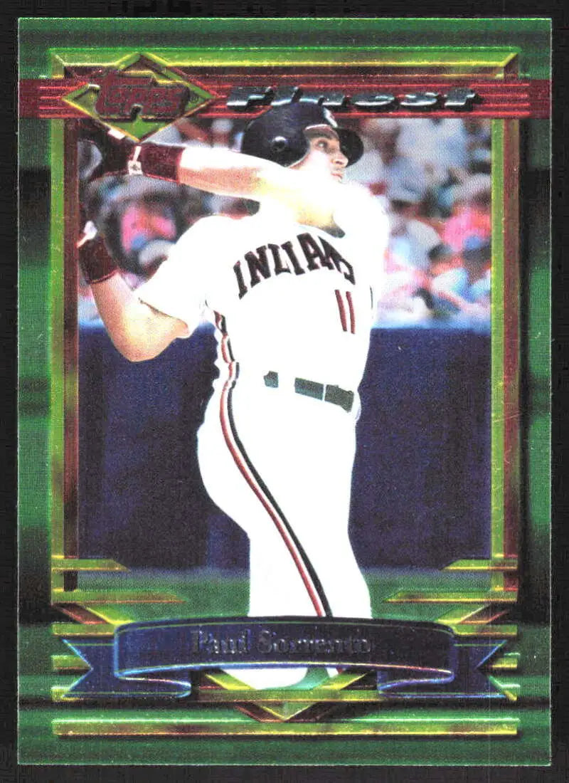 1994 Topps Finest #185 Paul Sorrento NM Near Mint Indians ID:82851