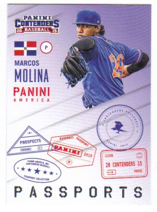 2015 Panini Contenders Passports #15 Marcos Molina NM-MT Mets ID:18880