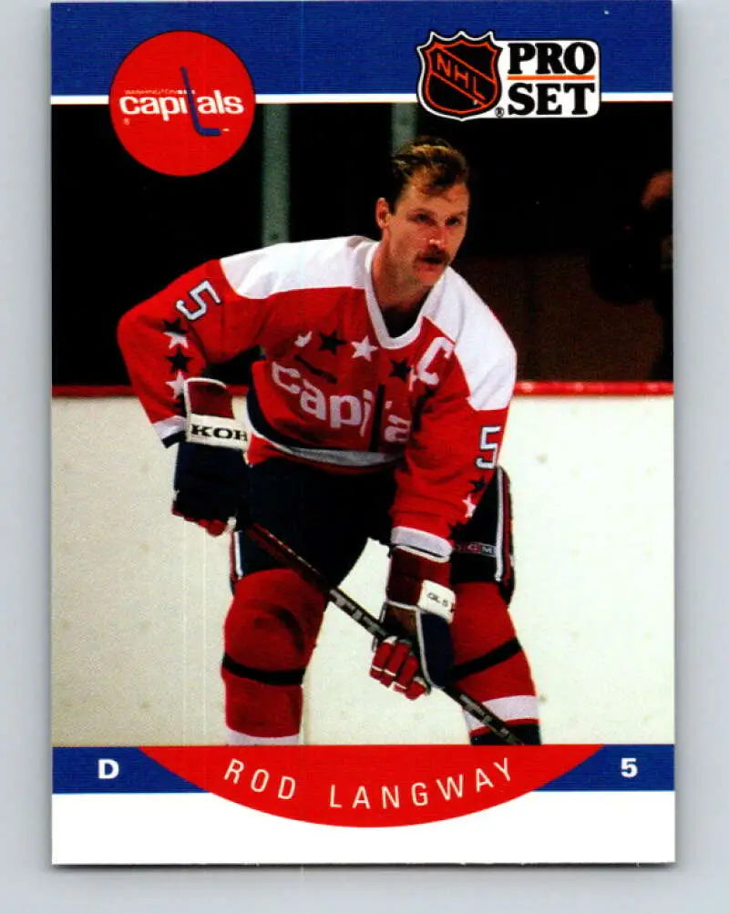 1990-91 Pro Set #314 Rod Langway NM-MT Capitals ID:43156