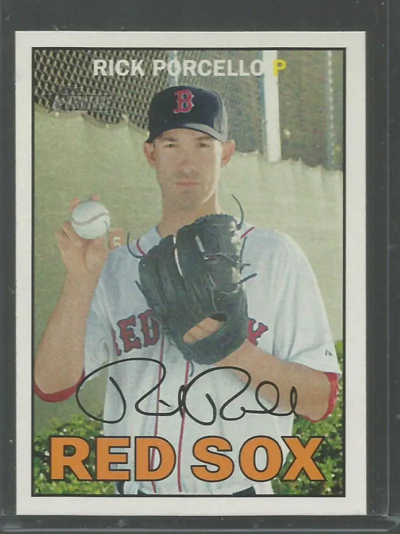 2016 Topps Heritage #192 Rick Porcello NM Near Mint Red Sox ID:33537