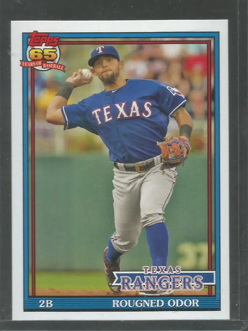 2016 Topps Archives #216 Rougned Odor NM-MT Rangers 1991 Design ID:1592