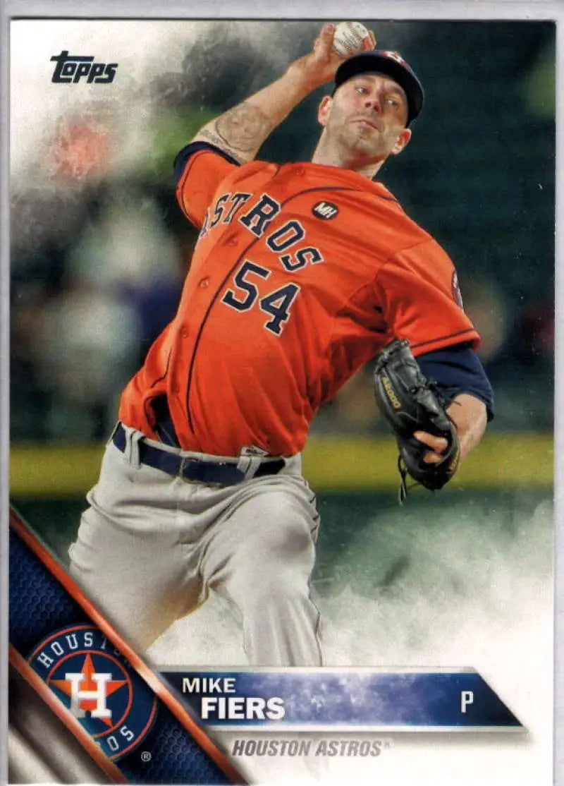 2016 Topps #627 Mike Fiers NM-MT Astros ID:3215