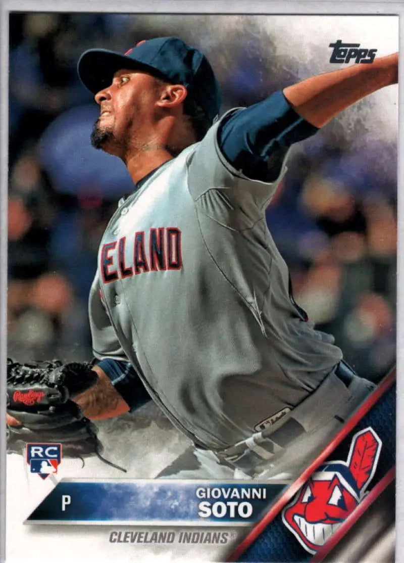2016 Topps #692 Giovanni Soto NM-MT RC Rookie Indians ID:23245