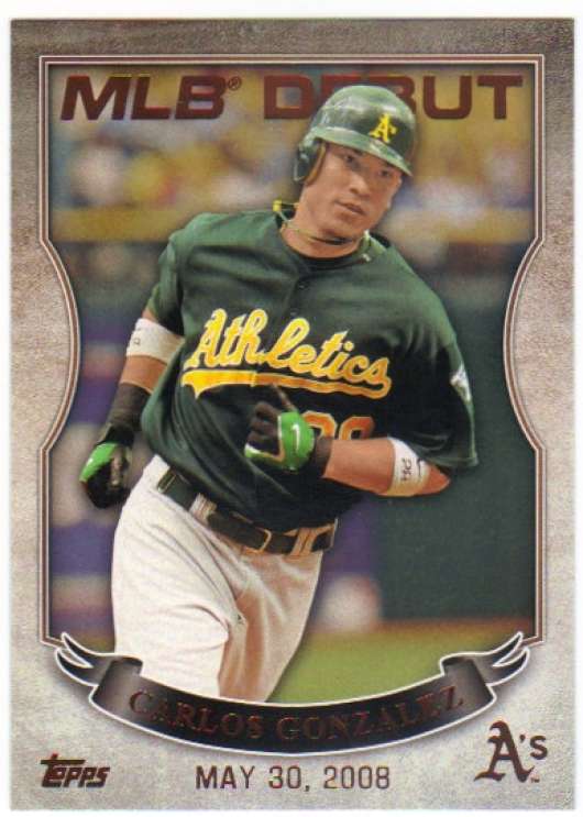 2016 Topps MLB Debut #MLBD2-35 Carlos Gonzalez NM-MT Athletics ID:9835