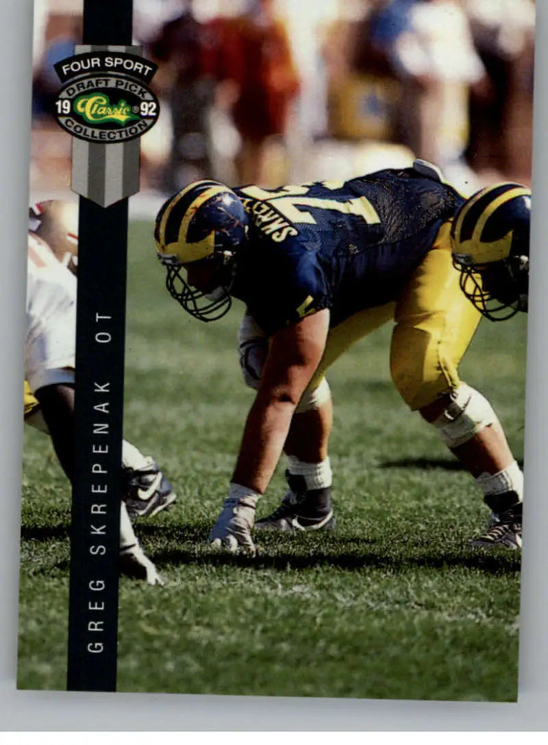 1992 Classic Four Sport #89 Greg Skrepenak NM Near Mint LA Raiders ID:74335