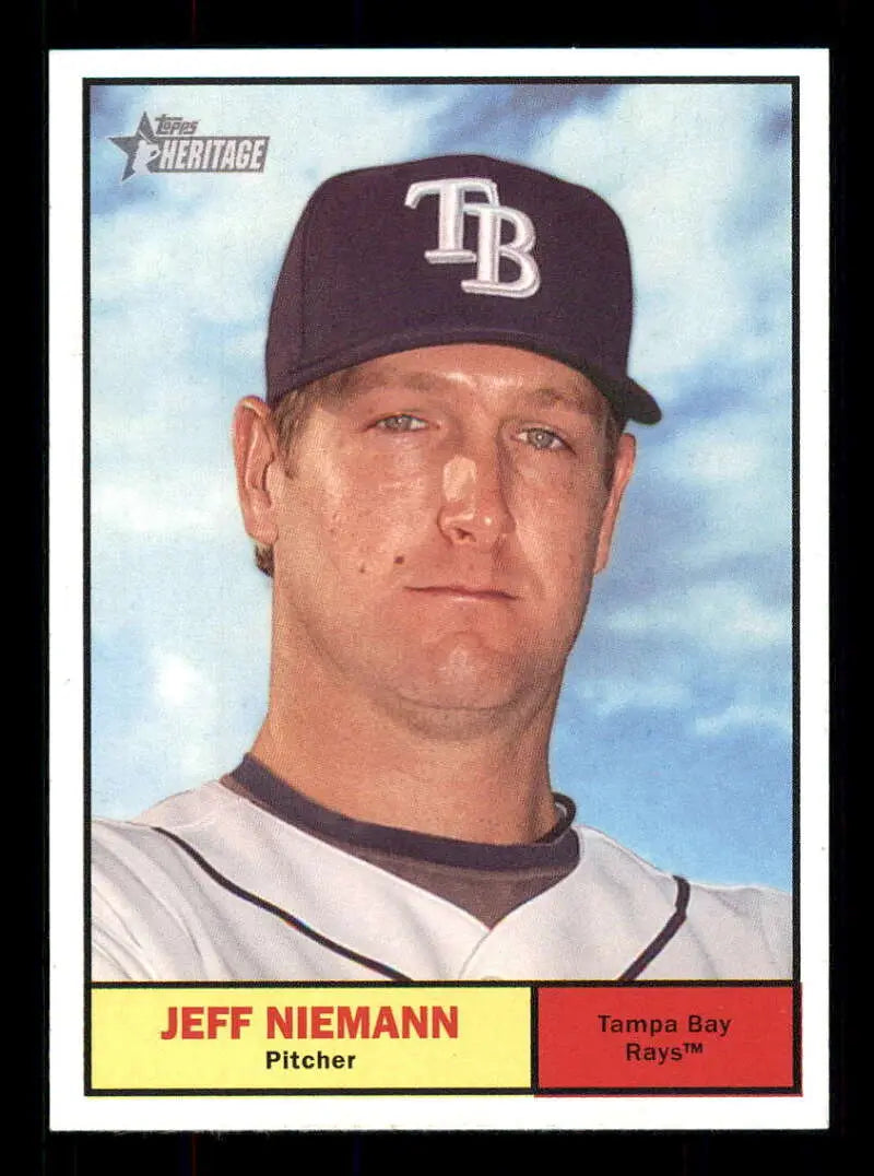 2010 Topps Heritage #387 Jeff Niemann NM-MT Rays ID:72654