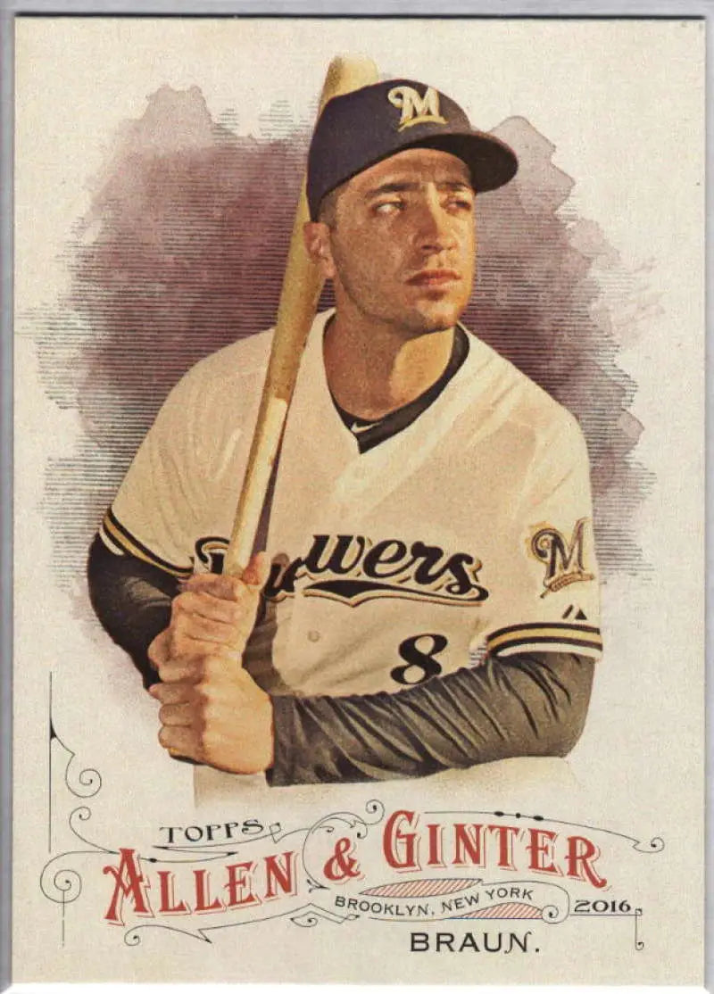 2016 Allen and Ginter #2 Ryan Braun NM-MT Brewers ID:1637