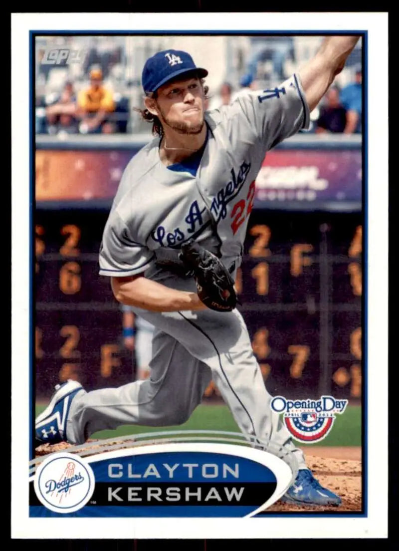 2012 Topps Opening Day #181 Clayton Kershaw NM-MT Dodgers ID:81579