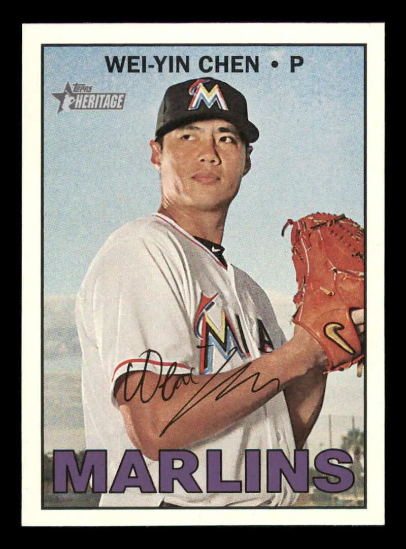2016 Topps Heritage High Number #538 Wei-Yin Chen NM-MT Marlins ID:15513