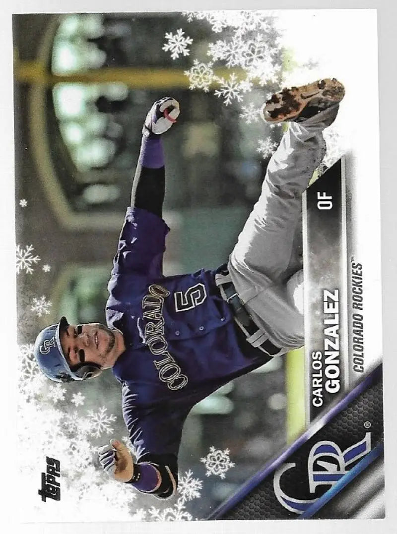 2016 Topps Holiday #HMW23 Carlos Gonzalez NM-MT Rockies