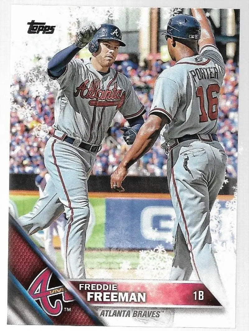 2016 Topps Holiday #HMW60 Freddie Freeman NM-MT Braves