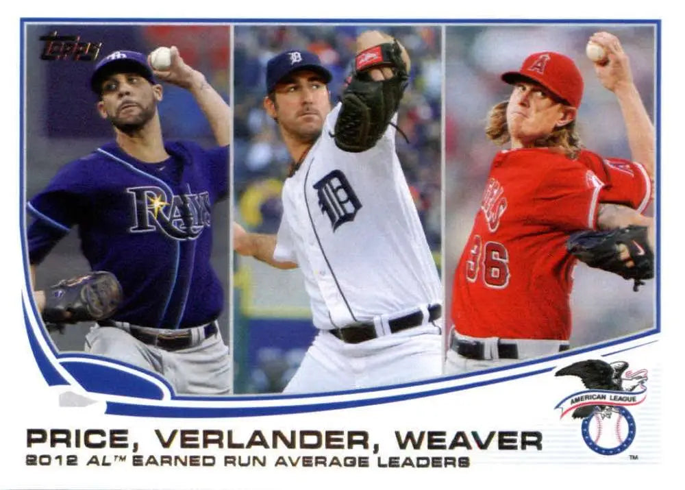 2013 Topps #94 David Price/Justin Verlander/Jered Weaver NM-MT ID:18359