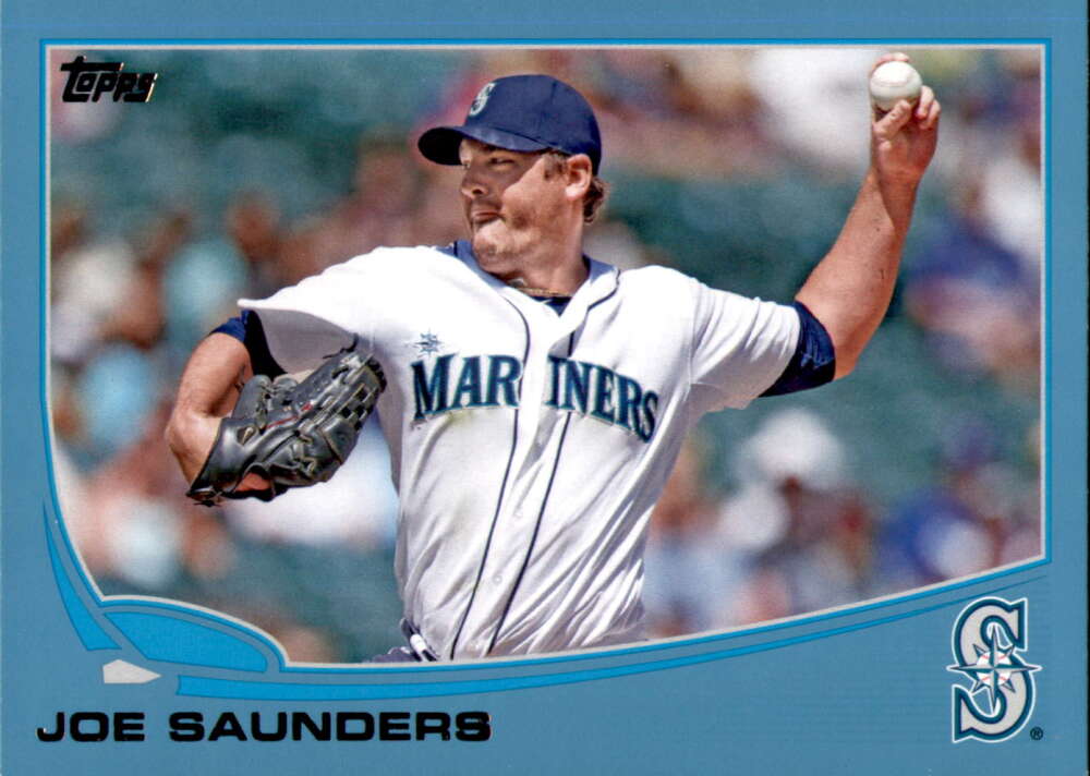 2013 Topps Update Wal-Mart Blue Border #US14 Joe Saunders NM-MT Mariner ID:62141