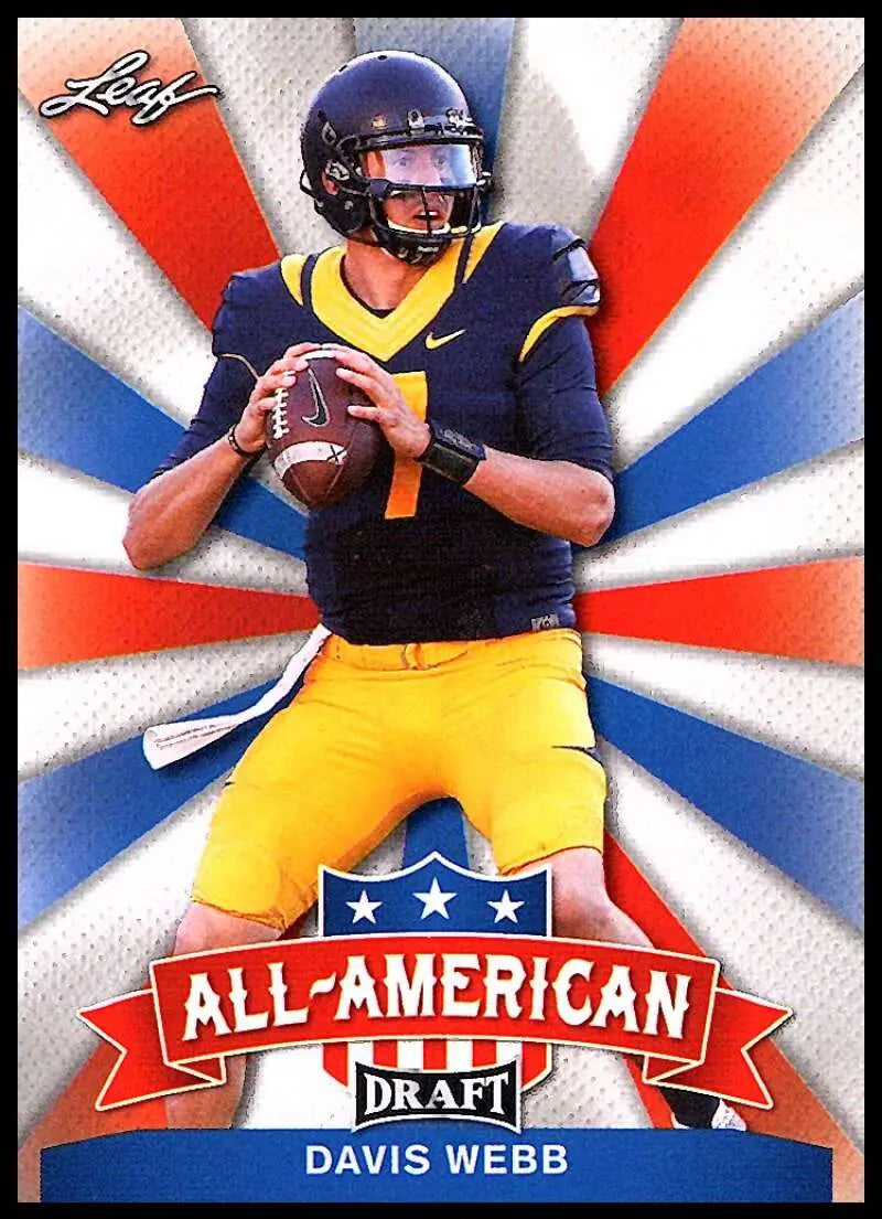 2017 Leaf Draft All-American #AA-08 Davis Webb NM-MT ID:4593