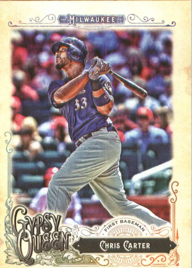 2017 Topps Gypsy Queen #45 Chris Carter NM-MT Brewers ID:18775