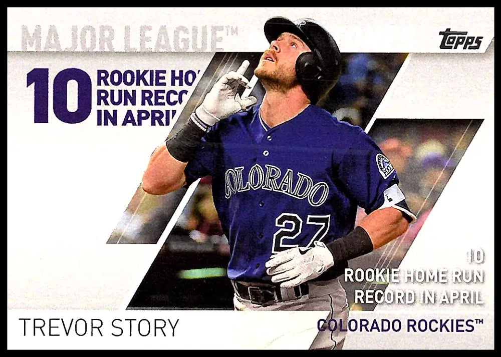 2017 Topps Major League Milestones #MLM-3 Trevor Story NM-MT Rockies ID:9121