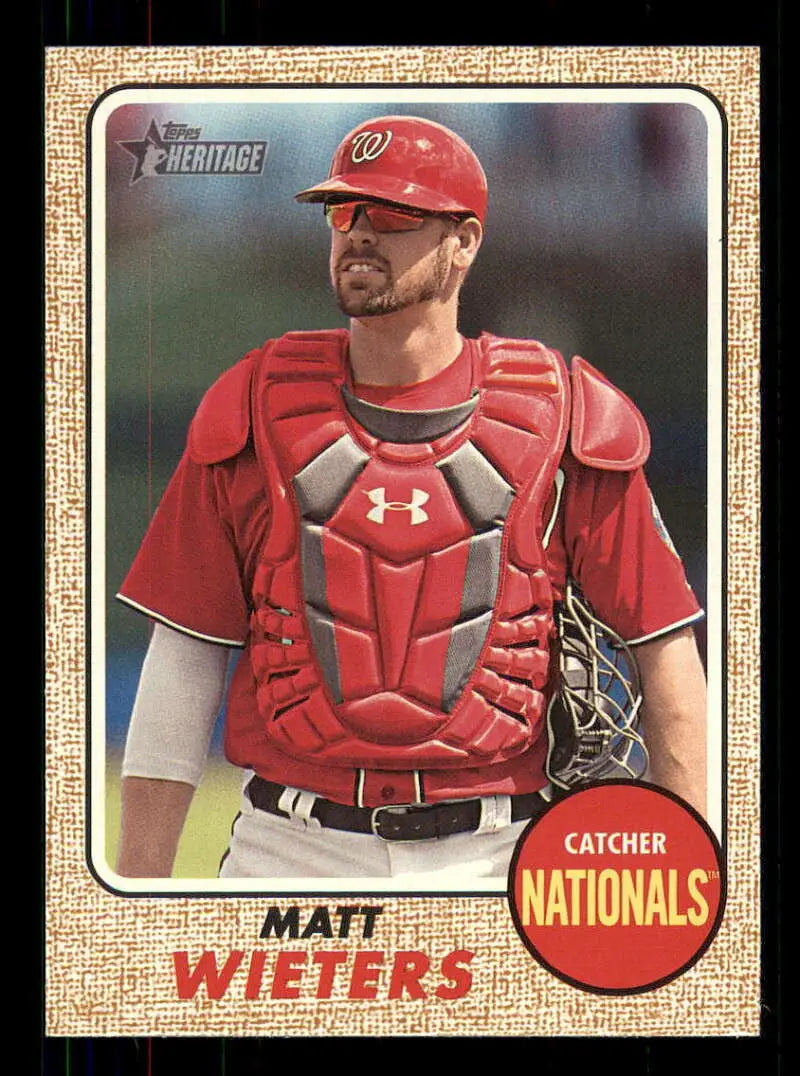 2017 Topps Heritage High Numbers #647 Matt Wieters NM-MT Nationals ID:3507