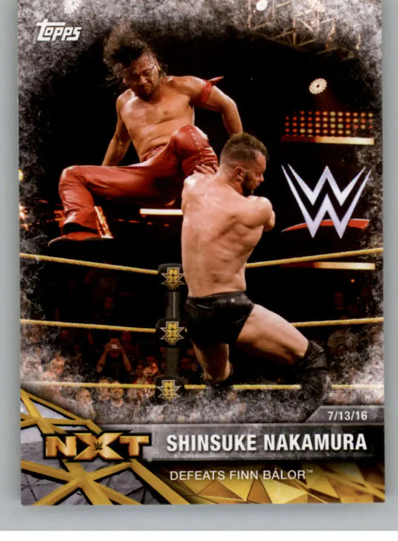 2017 Topps NXT Matches and Moments #48 Shinsuke Nakamura NM-MT Defeats F ID:3476