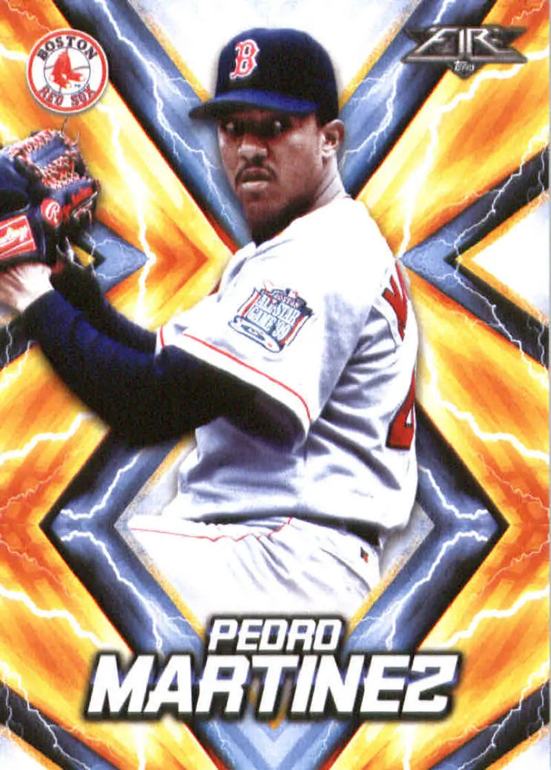2017 Topps Fire #45 Pedro Martinez NM-MT Red Sox