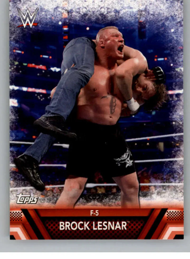 2017 Topps Then Now Forever Finishers and Signature Moves #F-3 Brock Les ID:3385