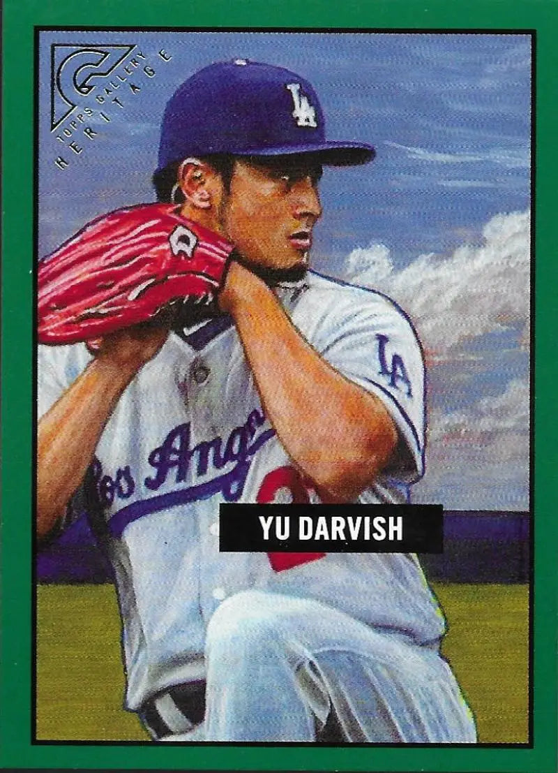 2017 Topps Gallery Heritage Green #H-6 Yu Darvish NM-MT 132/250 Dodgers ID:5382