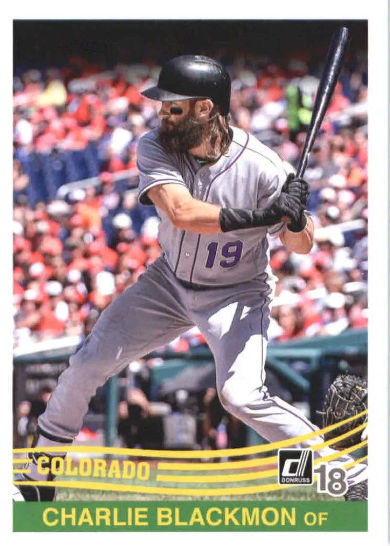 2018 Donruss #235 Charlie Blackmon NM-MT Rockies Retro 1984