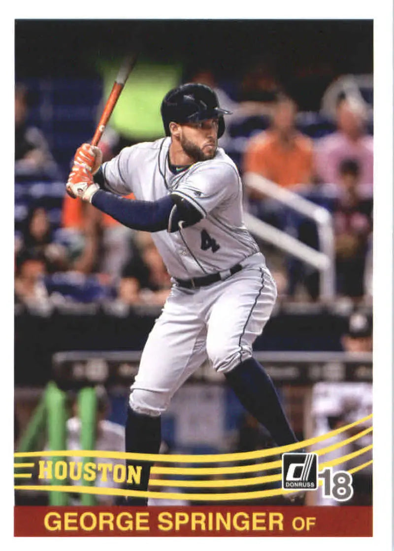 2018 Donruss #240 George Springer NM-MT Astros Retro 1984 ID:10523