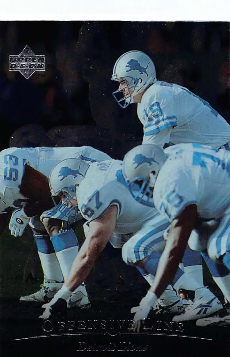 1996 Upper Deck Silver #60 Lions Offensive Line NM-MT Lions ID:79638
