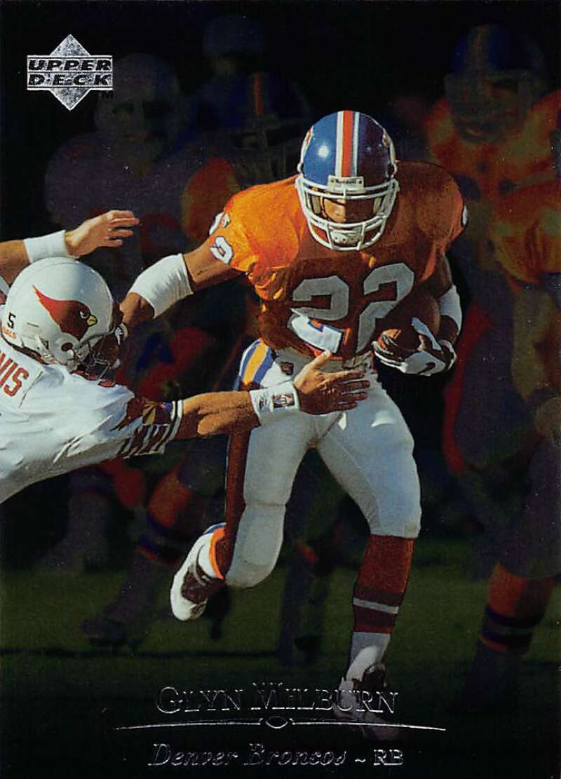 1996 Upper Deck Silver #189 Glyn Milburn NM-MT Broncos ID:79764