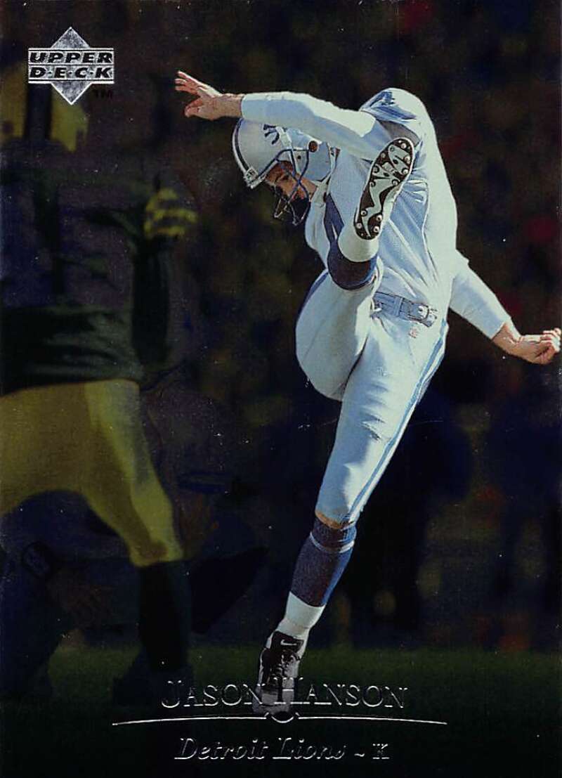 1996 Upper Deck Silver #190 Jason Hanson NM-MT Lions ID:79765