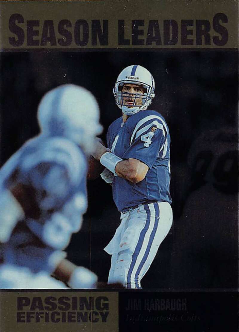 1996 Upper Deck Silver #211 Jim Harbaugh NM-MT Colts SL ID:79786