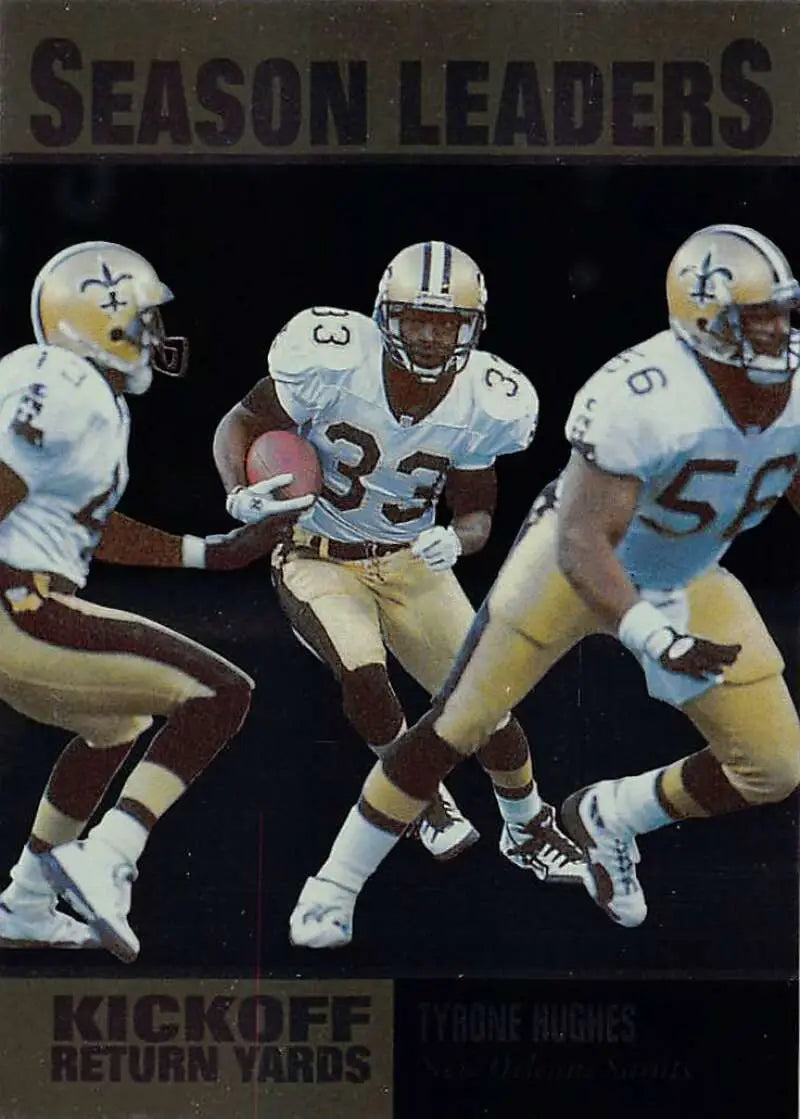 1996 Upper Deck Silver #221 Tyrone Hughes NM-MT Saints SL ID:79796